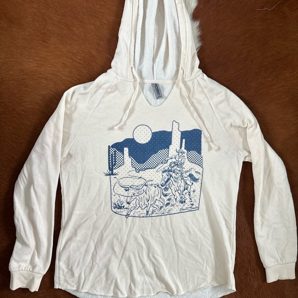 Cream Cowboy Hoodie